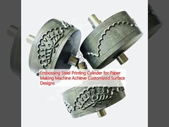 Silindro di stampa in acciaio in incisione per la macchina per la produzione di carta raggiungere disegni di superficie personalizzati